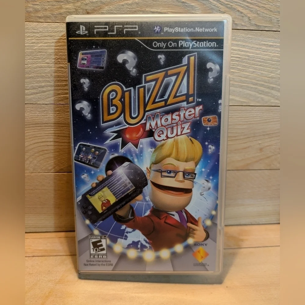 Buzz! Master Quiz for PSP - Black Pre-owned